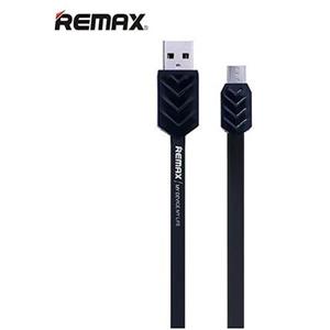 کابل تخت تبدیل USB به microUSB ریمکس مدل Fishbone به طول 1 متر Remax Fishbone Flat USB To microUSB Cable 1m