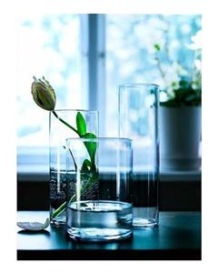 گلدان شیشه ای ایکیا مدل Cylinder بسته 3 عددی Ikea Cylinder Vase Pack of 3