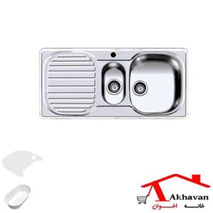 سینک توکار اخوان کد 10  (سایز50*100) Akhavan model 10 Sink
