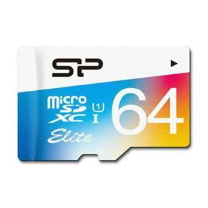 کارت حافظه microSDXC سیلیکون پاور مدل Color Elite کلاس 10 استاندارد UHS-I U1 سرعت 85MBps همراه با آداپتور SD ظرفیت 64 گیگابایت Silicon Power Color Elite UHS-I U1 Class 10 85MBps microSDXC With Adapter - 64GB