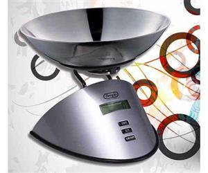 ترازوی آشپزخانه با کاسه ی تمام استیل سرجیو مدل SWK-50 Sergio SWK-50 Kitchen Scale