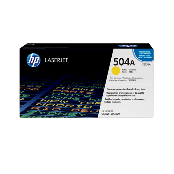 HP 504A Yellow LaserJet Toner Cartridge