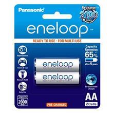 باتری قلمی قابل شارژ پاناسونیک مدل Eneloop BK 3MCCE 2BT بسته عددی Panasonic Rechargeable AA Battery Pack Of 