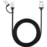 Just Mobile AluCable Duo USB To micro USB And Lightning