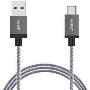 کابل تبدیل USB 3.0 به USB-C آکی مدل CB-CD2 به طول 100 سانتی متر Aukey CB-CD2 USB 3.0 To USB-C Cable 100cm