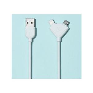 کابل تبدیل USB به microUSB و لایتنینگ ریمکس مدل Souffle به طول 1 متر