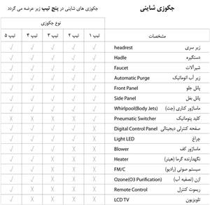 وان و جکوزی شاینی مدل N-JA010