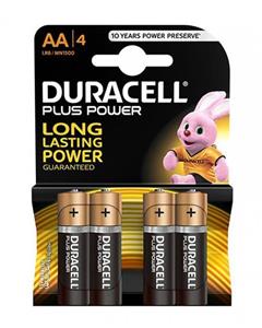 باتری قلمی دوراسل مدل Plus Power Duralock بسته 4 عددی Duracell Plus Power Duralock AA Battery Pack Of 4