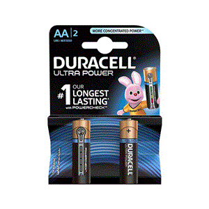 باتری قلمی دوراسل مدل Ultra Power Duralock With Check بسته 2 عددی Duracell AA Battery Pack Of 