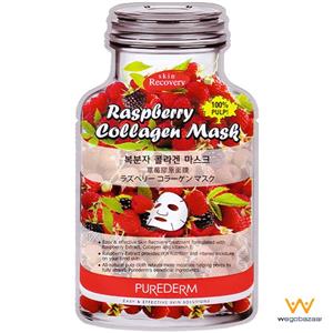    ماسک نقابی مدل Raspberry  یک ورق پیوردرم