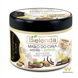 کره بدن و لایه بردار بی یلندا مدل Vanilla And Pistachio حجم 200 میلی لیتر Bielenda Vanilla And Pistachio Body Butter And Scrub 200ml