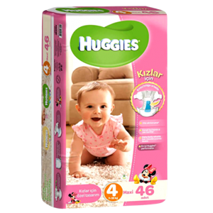 پوشک بچه هاگیز سایز 4 Huggiesدخترانه 