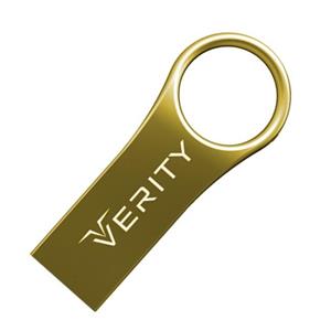 فلش مموری وریتی وی 801 با ظرفیت 16 گیگابایت VERITY V801 Gold 16GB USB 2.0 Flash Memory 