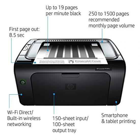 HP LaserJet Pro P1109w Printer