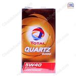 روغن موتور خودرو توتال مدل Quartz 9000 پنج لیتری 5W-40