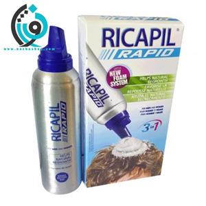 فوم تقویت کننده مو ریکاپیل مدل 3in1 Hair Loss Treatment حجم 200 میلی لیتر Ricapil Rapid 3in1 Hair Loss Treatment Foam 200ml