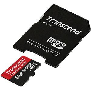 حافظه میکرو اس دی ترنسند مدل 400 ایکس با ظرفیت 64 گیگابایت Transcend Premium 400x MicroSDHC Class 10 UHS-I Memory Card 64GB
