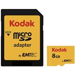 Emtec Kodak UHS-I U1 Class 10 85MBps 580X microSDHC With Adapter - 8GB