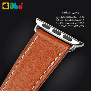 بند چرم طبیعی ساعت اپل واچ 38mm طرح Hermès Double Tour مدل Sunlord برند BASEUS Apple Watch 38mm Baseus Sunlord Series Double Tour Full Grain Leather Band