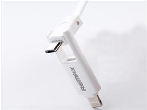 Lightning to USB cable and Microusb Transformers King Kong model Brand REMAX - کابل Lightning و Micro USB به USB مدل Transformers King Kong برند REMAX 