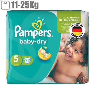 پوشک پمپرز مدل Baby Dry سایز 5 بسته 23 عددی Pampers Baby Dry Size 5 Diaper Pack of 23