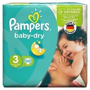 پوشک پمپرز مدل Baby Dry سایز 3 بسته 30 عددی Pampers Baby Dry Size 3 Diaper Pack of 30