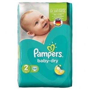 پوشک پمپرز مدل Baby Dry سایز 2 بسته 58 عددی Pampers Baby Dry Size 2 Diaper Pack of 58