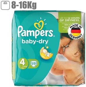 پوشک پمپرز مدل Baby Dry سایز 4 بسته 25 عددی Pampers Baby Dry Size 4 Diaper Pack of 25
