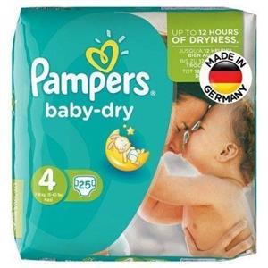 پوشک پمپرز مدل Baby Dry سایز 4 بسته 25 عددی Pampers Baby Dry Size 4 Diaper Pack of 25
