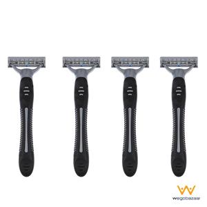 خود تراش 4 عددی سیلور مدل Smart3 Silver Smart3 Blade Pack of 4