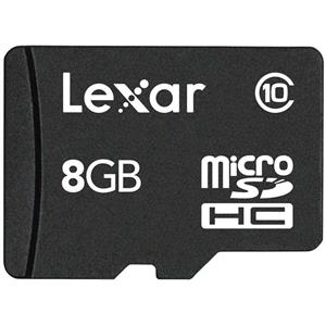 کارت حافظه کلاس 10 لکسار با ظرفیت 8 گیگابایت Lexar Class 10 MicroSD HC  8GB