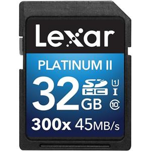 کارت حافظه اس دی کلاس 10 لکسار مدل پلاتینوم 2 با ظرفیت 32 گیگابایت Lexar Platinum II 300x SDHC Class 10 32GB