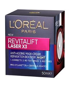 کرم ضد چروک شب مدل Revitalift Laser X3 حجم 50 میلی لیتر لورآل 