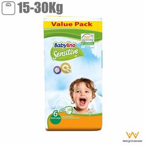 پوشک بیبی لینو سایز 6 مدل Value Pack بسته 40 عددی Baby Lino Size Diaper of 