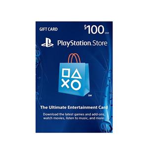 گیفت کارت 100 دلاری پلی‌استیشن PlayStation 100 Dollars Gift Card