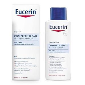 لوسیون بدن اوسرین سری Dry Skin مدل درصد10 Urea حجم 250 میلی لیتر Eucerin Dry Skin Complete Repair 10 Percent Urea Body Lotion 250ml
