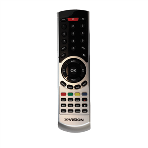 کنترل گیرنده دیجیتال ایکس ویژن مدل silver Set top box Remote Control X.Vision Model silver