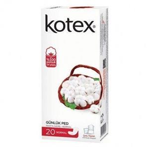 نوار بهداشتی ترک بالدار Kotex قطر نازک سایز معمولی 