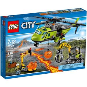 لگو سری City مدل Volcano Supply Helicopter 60123 City Volcano Supply Helicopter 60123 Lego