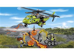 لگو سری City مدل Volcano Supply Helicopter 60123 City Volcano Supply Helicopter 60123 Lego