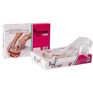 دستکش یکبار مصرف پنگوئن بسته 100 عددی Penguin Disposable Glove 100pcs