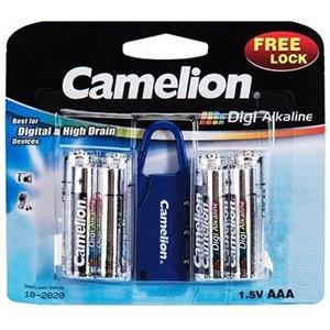 بسته 8 تایی باطری Camelion Alkaline به همراه قفل رمزی 