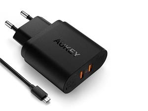 شارژر دیواری آکی مدل PA-T16 Aukey PA-T16 Quick Charge 3.0 Wall Charger