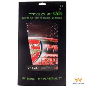 برچسب پلی استیشن 4 مدل Arsenal PlayStation Cover 