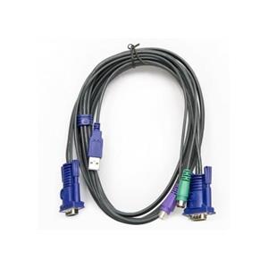 کابل کی وی ام سوئیچ دی لینک مدل 402 D-Link KVM-402 4 in 1 PS2-USB 3M KVM Cable