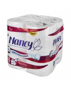 پک دستمال توالت دو قلو نانسی بسته 3 عددی 