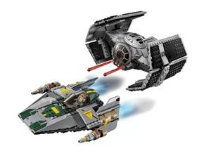 لگو سری Star Wars مدل Vaders TIE Advanced Vs A Wing Starfigh 75150 Star Wars Vaders TIE Advanced Vs A Wing Starfigh 75150 Lego