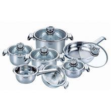 سرویس قابلمه استیل 14 پارچه دلمونتی DELMONTI STAINLESS STEEL COOKWARE SET DL1050