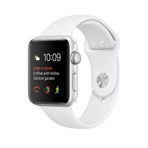 ساعت هوشمند اپل واچ 3 بدنه آلومینیوم نقره ای بند اسپرت نایک پلاتینیومی/مشکی - Apple Watch Series 3 Nike Plus 38mm Silver Aluminum Case with Pure Platinum/Black Nike Sport Band Apple Watch 2 Sport 38mm