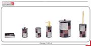 اکسسوری حمام و دستشویی 6 پارچه کنتراست  مدل 7151